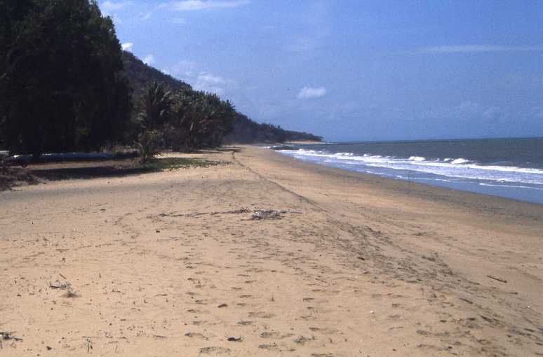 verlaten strand