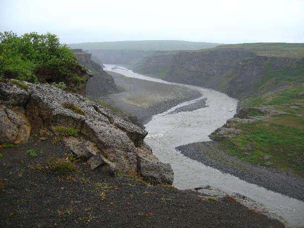 terugweg langs de JÖkulsa canyon